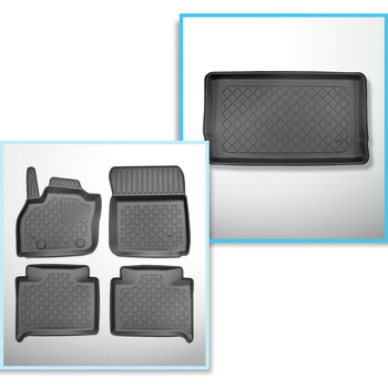 Csomagtérszőnyeg - és autószőnyegkészlet TPE: Renault ZOE Hatchback (12.2012-05.