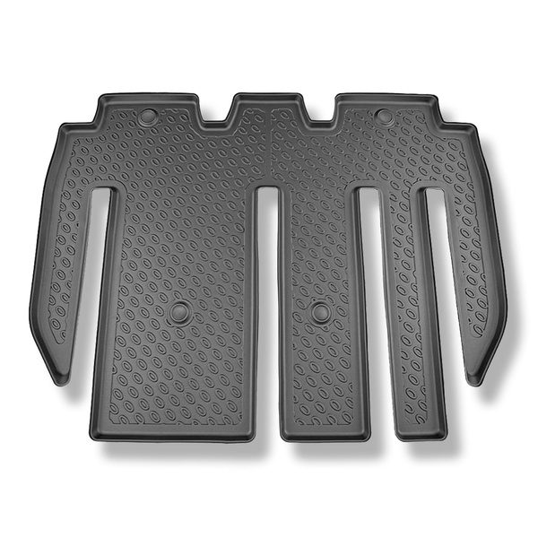 Csomagtérszőnyeg - és autószőnyegkészlet TPE: Tesla Model X SUV (01.2021-....) - 7 hely; a második sor ülés mögé (harmadik sor lenyitott)