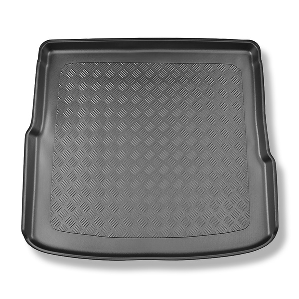 Méretre készült csomagtérszőnyegek Skoda Enyaq iV SUV, Coupé (04.2021-....) - felső csomagtartó; egyenes rakodási szegély; mozgó padló középső pozícióban