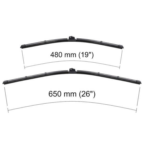 Autó ablaktörlők lapát szélvédőre a következő autótípushoz: Volvo V40 II Hatchback (09.2012-2019) - Lapos ablaktörlő lapát