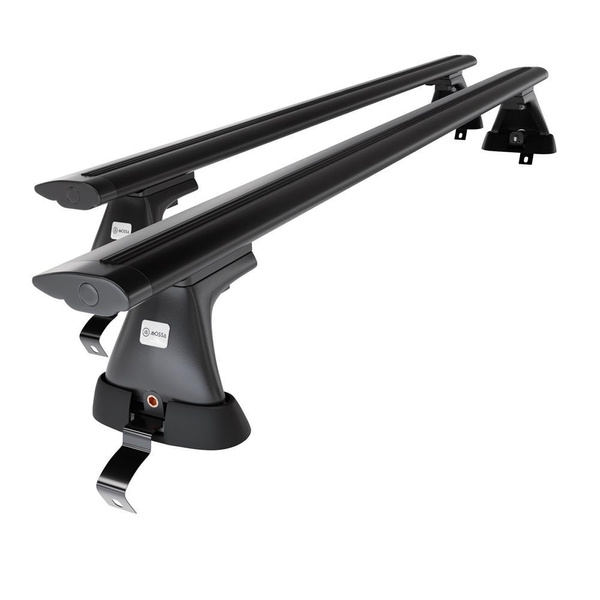 Alap tetőcsomagtartó, amely alkalmazható a: Volkswagen Passat B7 Szedán (2010-2014) - fekete - rögzítő elemek nélkül - alumínium