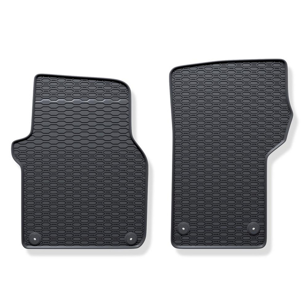 Autós gumiszőnyegek: Volkswagen Crafter II Van (2017-....) - fekete - 2 db