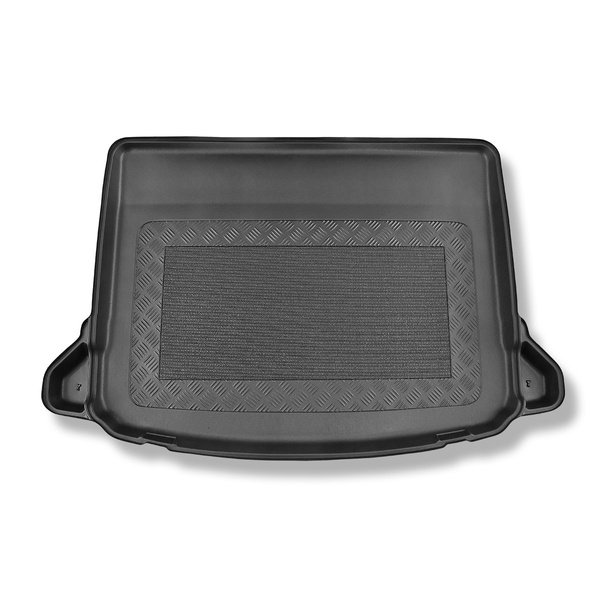 Méretre készült csomagtérszőnyegek: Mercedes-Benz A osztály W177 Hatchback (05.2018-....) - eltávolítható beugrások oldal hálós modelleknél; nem a hibrid verzióhoz