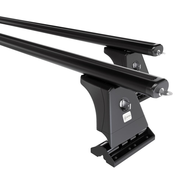 Alap tetőcsomagtartó, amely alkalmazható a: Renault Kangoo III Van (2021-....) - fekete - rögzítő pontok - alumínium