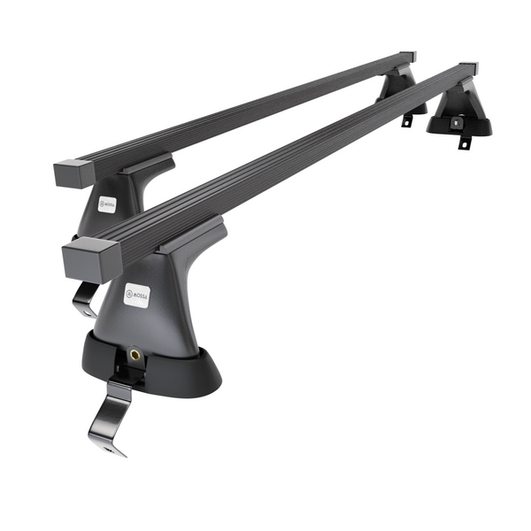 Alap tetőcsomagtartó, amely alkalmazható a: Skoda Octavia mk II Liftback (2009-2012) - fekete - rögzítő elemek nélkül - acél