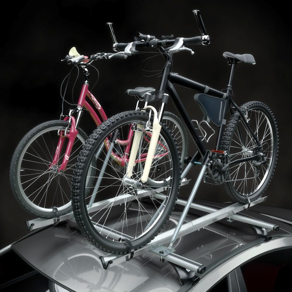 Kerékpártartó tetőre, Kerékpártartó tetőre alumínium rúddal - 2xM-42