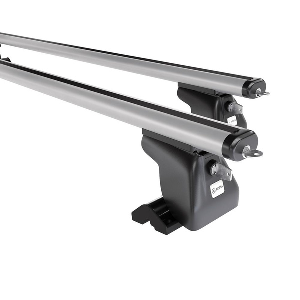 Alap tetőcsomagtartó, amely alkalmazható a: Citroen Jumpy III Van (2016-....) - ezüst - rögzítő pontok - alumínium