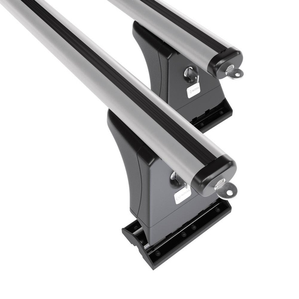 Alap tetőcsomagtartó, amely alkalmazható a: Citroen Berlingo III Van (2019-....) - ezüst - rögzítő pontok - alumínium