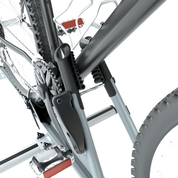 Kerékpártartó gépjármű tetőre, Kulccsal zárható kerékpártartó gépjármű tetőre alumíniumléccel - 4xM-17