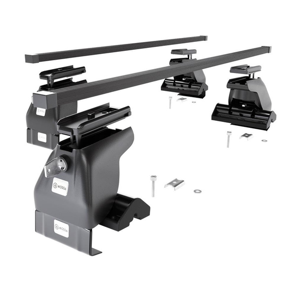 Alap tetőcsomagtartó, amely alkalmazható a: Nissan Cube Hatchback (2002-2008) - fekete - rögzítő elemek nélkül - acél