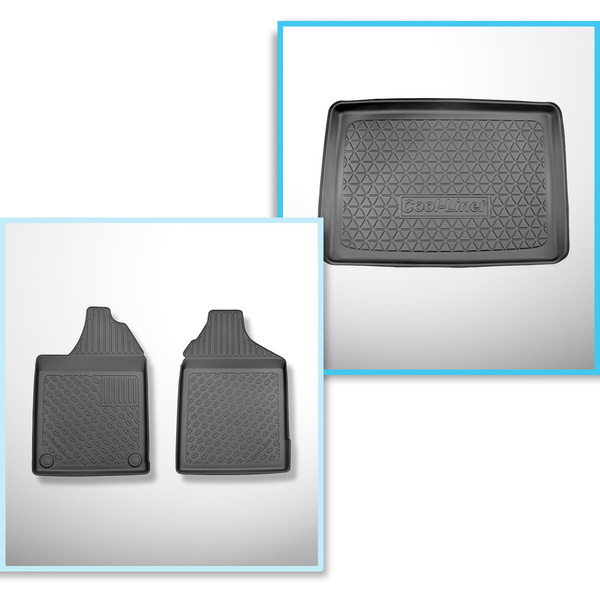 Csomagtérszőnyeg - és autószőnyegkészlet TPE: Aixam City Hatchback (10.2016-....)