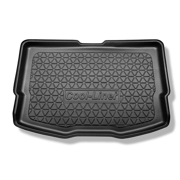 Méretre készült csomagtérszőnyegek: Nissan Note E12 Hatchback (10.2013-03.2016) - mozgó padlós modellekhez (Acenta, Acenta Premium és Tekna); a padló mind a két szintjére (alsó és felső)