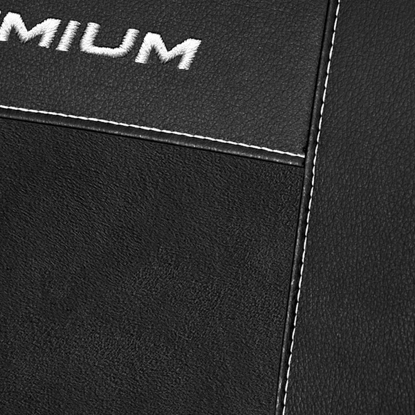 Méretre vart üléshuzat a következő autótípushoz: Skoda Rapid Liftback, Spaceback (2012-2019) nincs huzat a hátsó könyöklőre - fekete