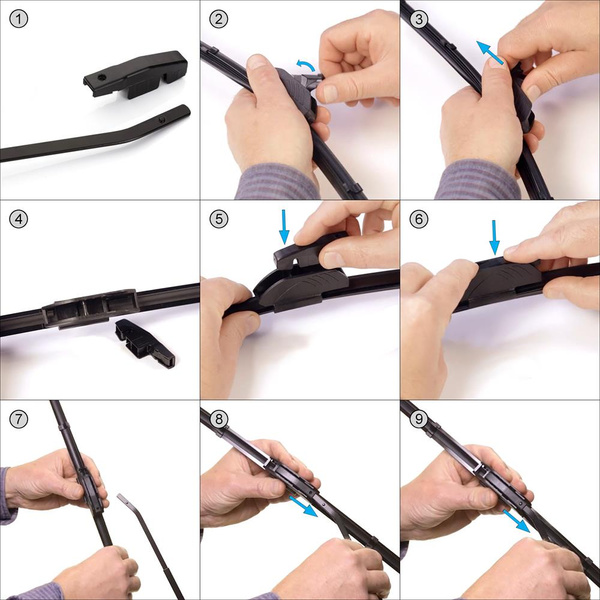 Autó ablaktörlők lapát szélvédőre a következő autótípushoz: Volkswagen Passat B5 Szedán, Variant (01.1997-10.2001) - Lapos ablaktörlő lapát