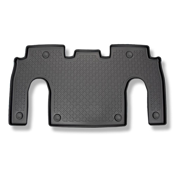Csomagtérszőnyeg - és autószőnyegkészlet TPE: Tesla Model X SUV (10.2016-12.2020) - 6 hely; II sor; felső csomagtartó; a második sor ülés mögé (harmadik sor lenyitott)