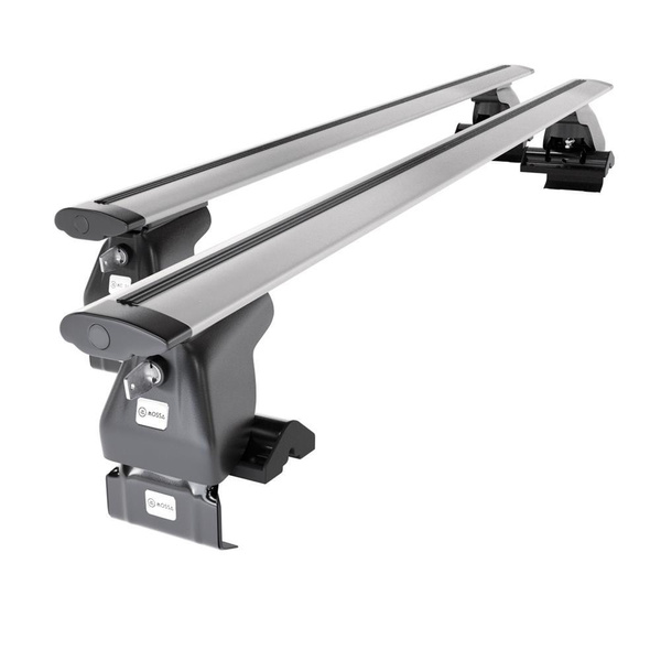 Alap tetőcsomagtartó, amely alkalmazható a: Toyota Camry IX Szedán (2018-....) - ezüst - rögzítő elemek nélkül - alumínium