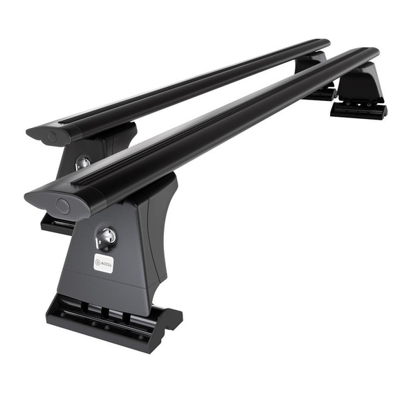 Alap tetőcsomagtartó, amely alkalmazható a: Mazda 2 Hatchback (2003-2007) - fekete - rögzítő pontok - alumínium