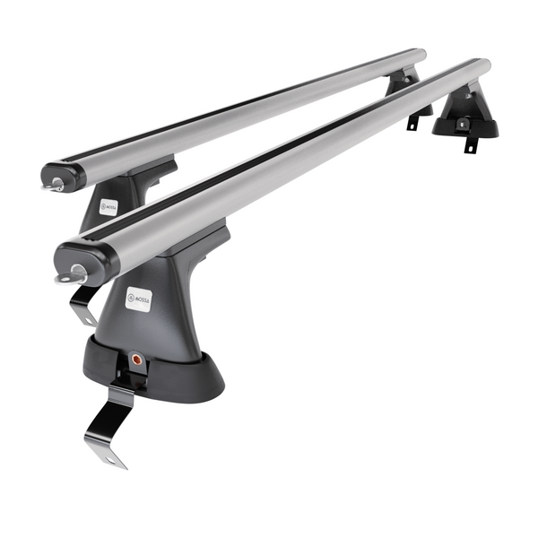 Alap tetőcsomagtartó, amely alkalmazható a: Fiat Bravo Hatchback (2007-2014) - ezüst - rögzítő elemek nélkül - alumínium