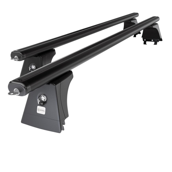 Alap tetőcsomagtartó, amely alkalmazható a: Opel Vectra C Szedán (2002-2008) - fekete - rögzítő pontok - alumínium