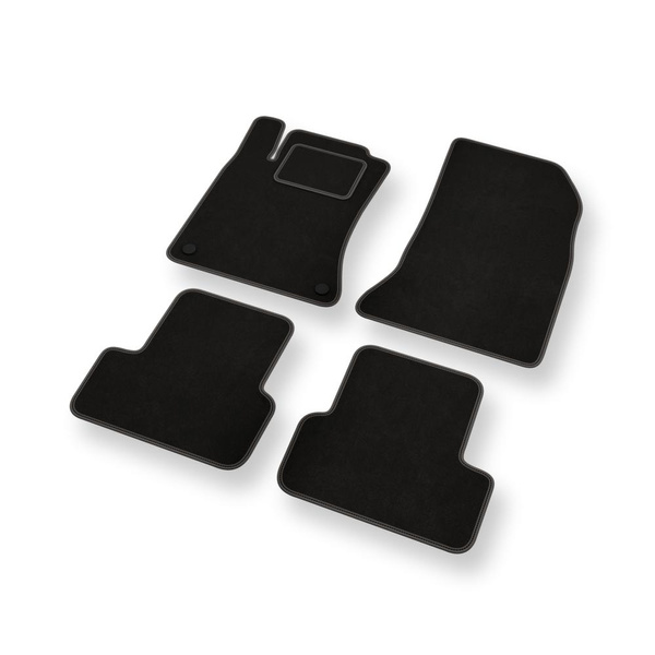 Velúrszőnyegek gépjárművekhez: Mercedes-Benz CLA I C117 Coupé, Shooting Brake (2013-2019) - fekete