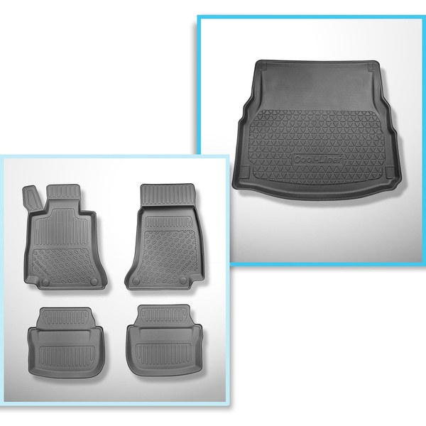 Csomagtérszőnyeg - és autószőnyegkészlet TPE: Mercedes-Benz E osztály C238 Coupé (04.2017-07.2023)