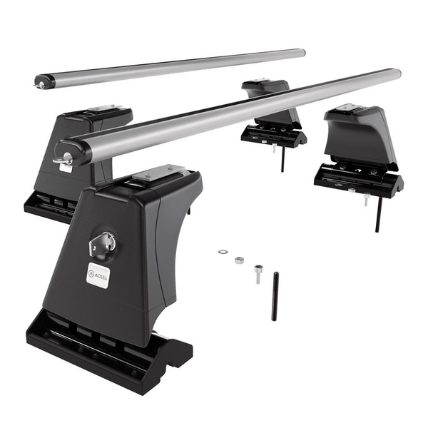 Alap tetőcsomagtartó, amely alkalmazható a: Peugeot 3008 SUV (2009-2016) - ezüst - rögzítő pontok - alumínium