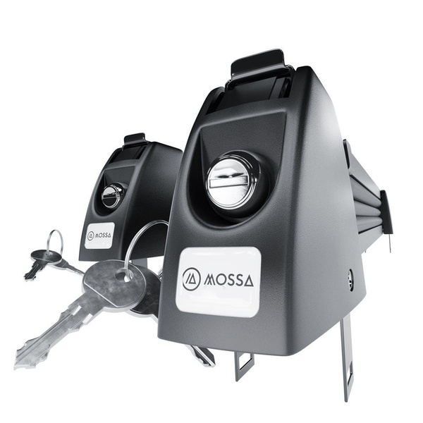 Fogantyú a síléc tetőcsomagtartón történő szállításához - Ski rack M-7705 - fekete - 5 pár síléchez, vagy 4 snowboardhoz