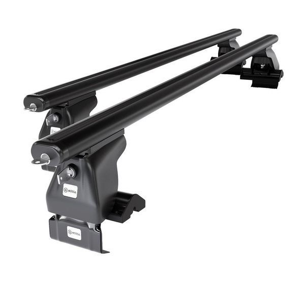 Alap tetőcsomagtartó, amely alkalmazható a: Volkswagen Golf mk V Hatchback (2004-2007) - fekete - rögzítő elemek nélkül - alumínium