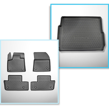 Csomagtérszőnyeg - és autószőnyegkészlet TPE: Peugeot 3008 II Hybrid SUV (09.201