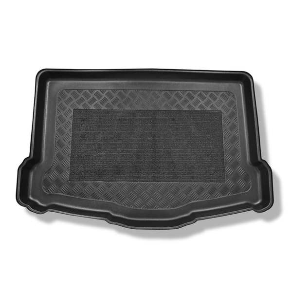 Méretre készült csomagtérszőnyegek: Nissan Qashqai II J11 Crossover (02.2014-05.2021) - alsó csomagtartó mankókerékkel (dupla padló kivéve a csomagtartóból)