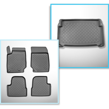 Csomagtérszőnyeg - és autószőnyegkészlet TPE: Opel Mokka B SUV (02.2021-....) - 