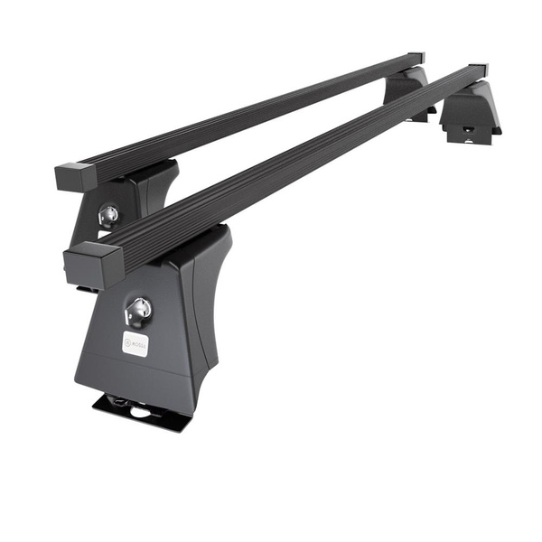 Alap tetőcsomagtartó, amely alkalmazható a: Peugeot Boxer III Autóbusz (2014-....) - fekete - rögzítő pontok - acél