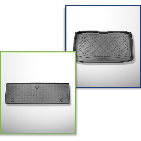 Csomagtérszőnyeg - és autószőnyegkészlet TPE: Volkswagen Caddy V Maxi Van (11.2020-....)