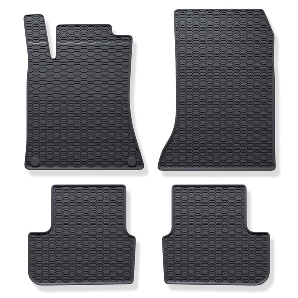 Autós gumiszőnyegek: Mercedes-Benz GLA X156 SUV (2013-2019) - fekete - 4 db