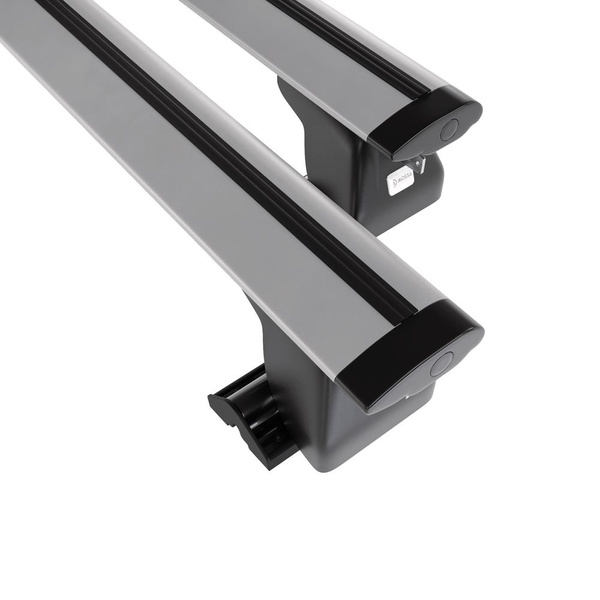 Alap tetőcsomagtartó, amely alkalmazható a: Volkswagen Multivan T5 Van (2003-2009) - ezüst - T-profil - alumínium