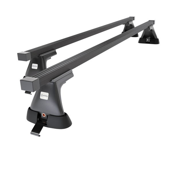 Alap tetőcsomagtartó, amely alkalmazható a: Toyota Hiace Van (2007-2012) - fekete - rögzítő pontok - acél