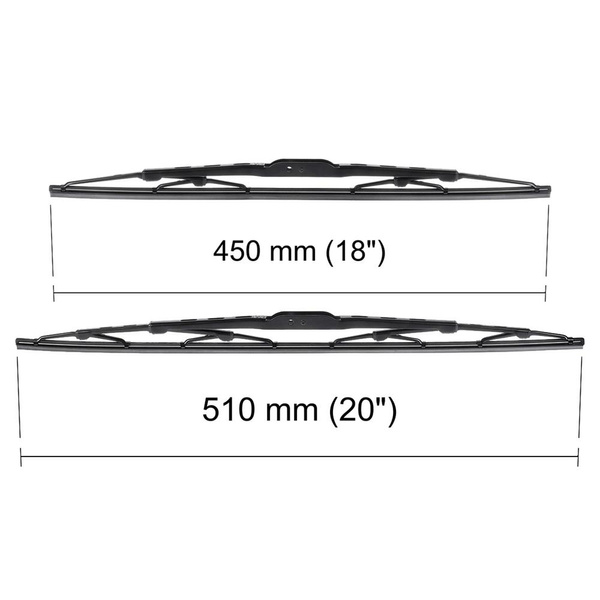 Autó ablaktörlők lapát szélvédőre a következő autótípushoz: Honda Civic V, VI Aerodeck, Coupé, Hatchback, Liftback, Szedán (10.1991-02.2001) - Sztenderd ablaktörlő lapát