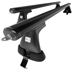 Alap tetőcsomagtartó, amely alkalmazható a: Ford Focus mk III Kombi (2011-2018) - fekete - rögzítő elemek nélkül - alumínium