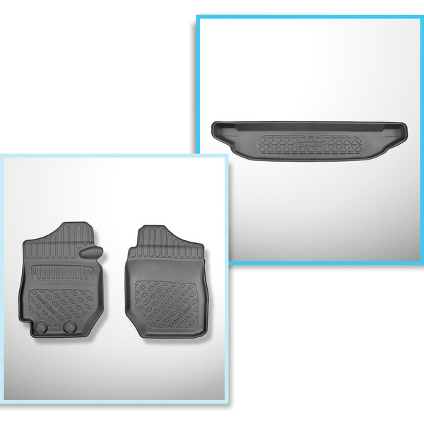 Csomagtérszőnyeg - és autószőnyegkészlet TPE: Suzuki Jimny II GJ SUV (10.2018-2020)