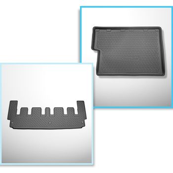 Csomagtérszőnyeg - és autószőnyegkészlet TPE: Ford Tourneo Custom L2 Van (01.201