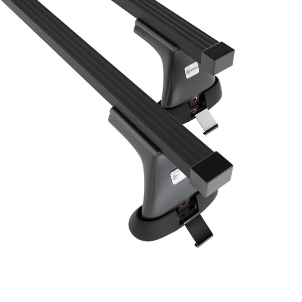 Alap tetőcsomagtartó, amely alkalmazható a: Peugeot Partner mk I Van (2003-2010) - fekete - rögzítő pontok - acél