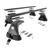 Alap tetőcsomagtartó, amely alkalmazható a: Dacia Sandero mk II Hatchback (2013-2020) - fekete - rögzítő elemek nélkül - acél