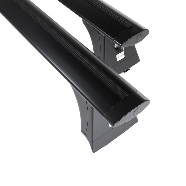 Alap tetőcsomagtartó, amely alkalmazható a: Ford Focus mk II Hatchback (2008-2011) - fekete - rögzítő pontok - alumínium