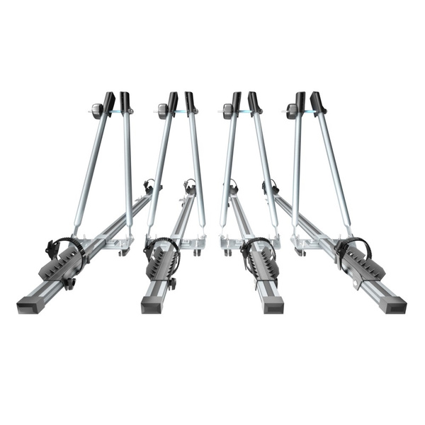 Kerékpártartó tetőre, kulccsal zárható kerékpártartó gépjármű tetőre alumíniumléccel - 4xM-08