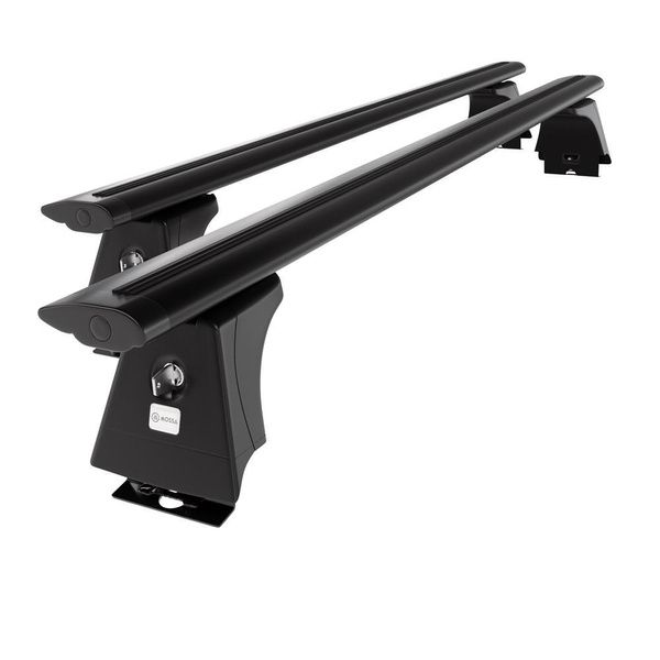 Alap tetőcsomagtartó, amely alkalmazható a: Iveco Daily V (long) Autóbusz (2011-2014) - fekete - rögzítő pontok - alumínium