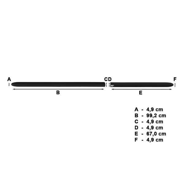 Fekete autó oldallécek Ssangyong Rexton SUV (2006-2010)