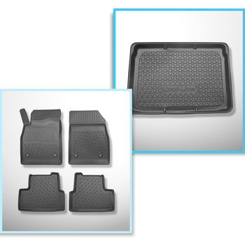 Csomagtérszőnyeg - és autószőnyegkészlet TPE: Opel Astra J GTC Coupé (10.2011-20