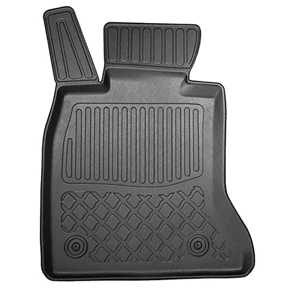 TPE szőnyegek gépjárművekhez: BMW 5 széria F10 Limuzin (2013-01.2017) - X-drive nélkül; első ülések sínjeinek egymás közti távolsága (hátul) 365mm