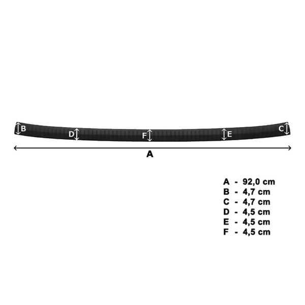 Fekete burkolat hátsó lökhárítóra Toyota Corolla XII Szedán (2019-....)