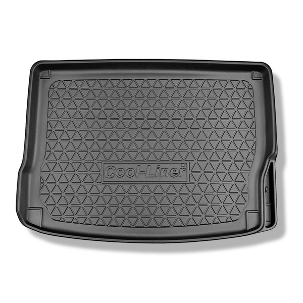 Méretre készült csomagtérszőnyegek: Kia Niro Crossover (08.2016-05.2022) - Subwooferrel / Subwoofer nélkül; felső csomagtartó (tárolóval); jobb beugró eltávolítható a modellekben PHEV elemekkel (Hibrid)